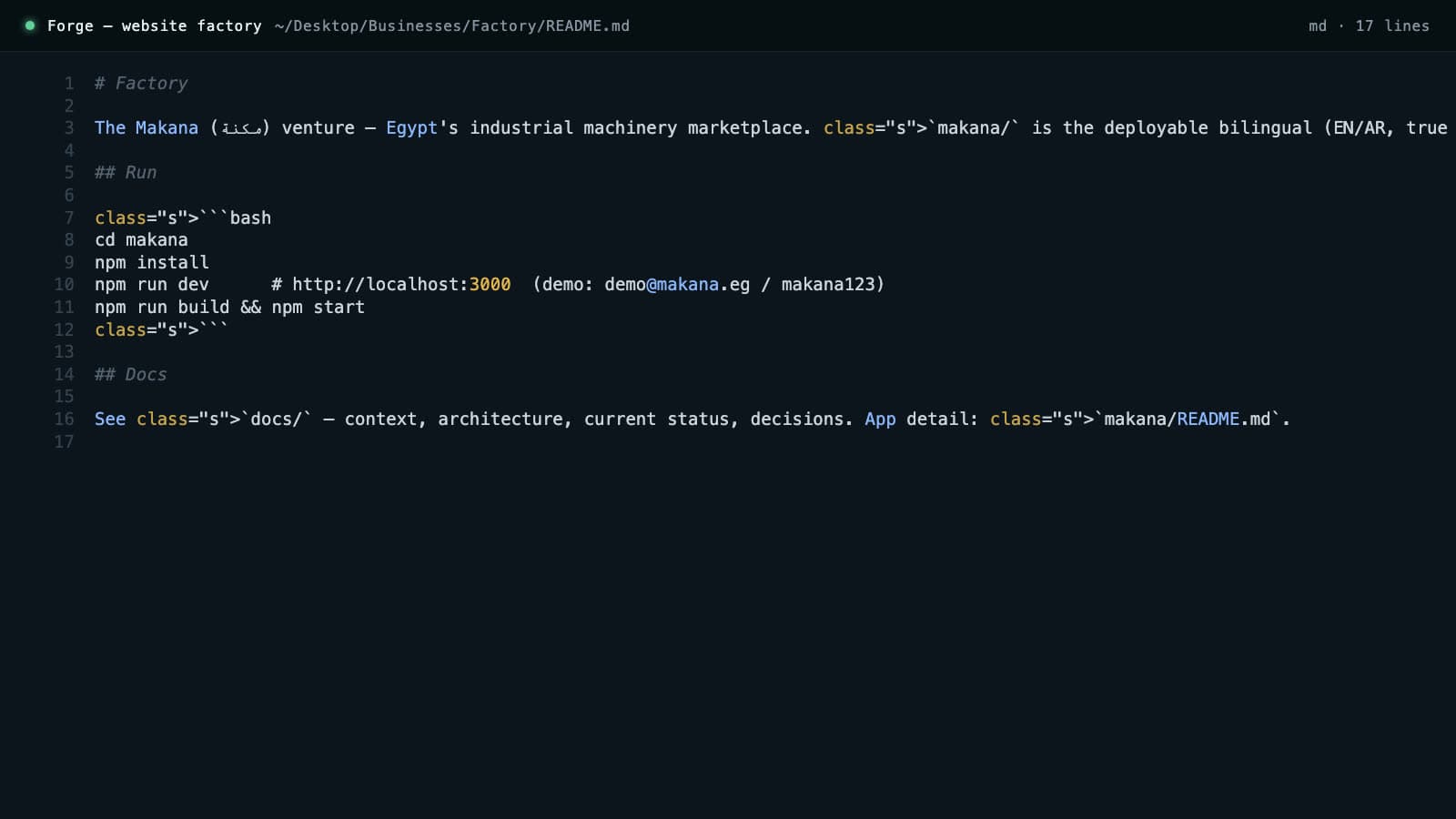 Forge — Website Factory