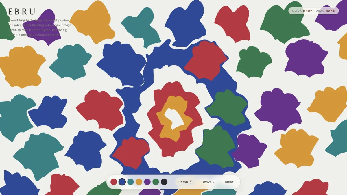 Ebru interactive experiment